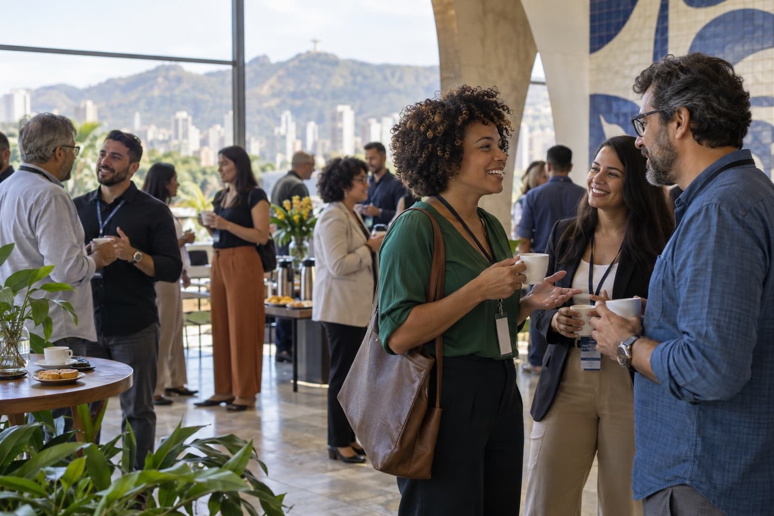 Associados em evento da CDL/BH